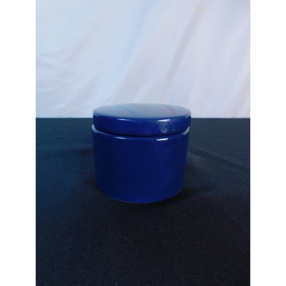 Leo Zodiac Trinket Box Blue Glass Astrological Lion Star Sign Jewelry Dish Gift - Picture 3 of 8